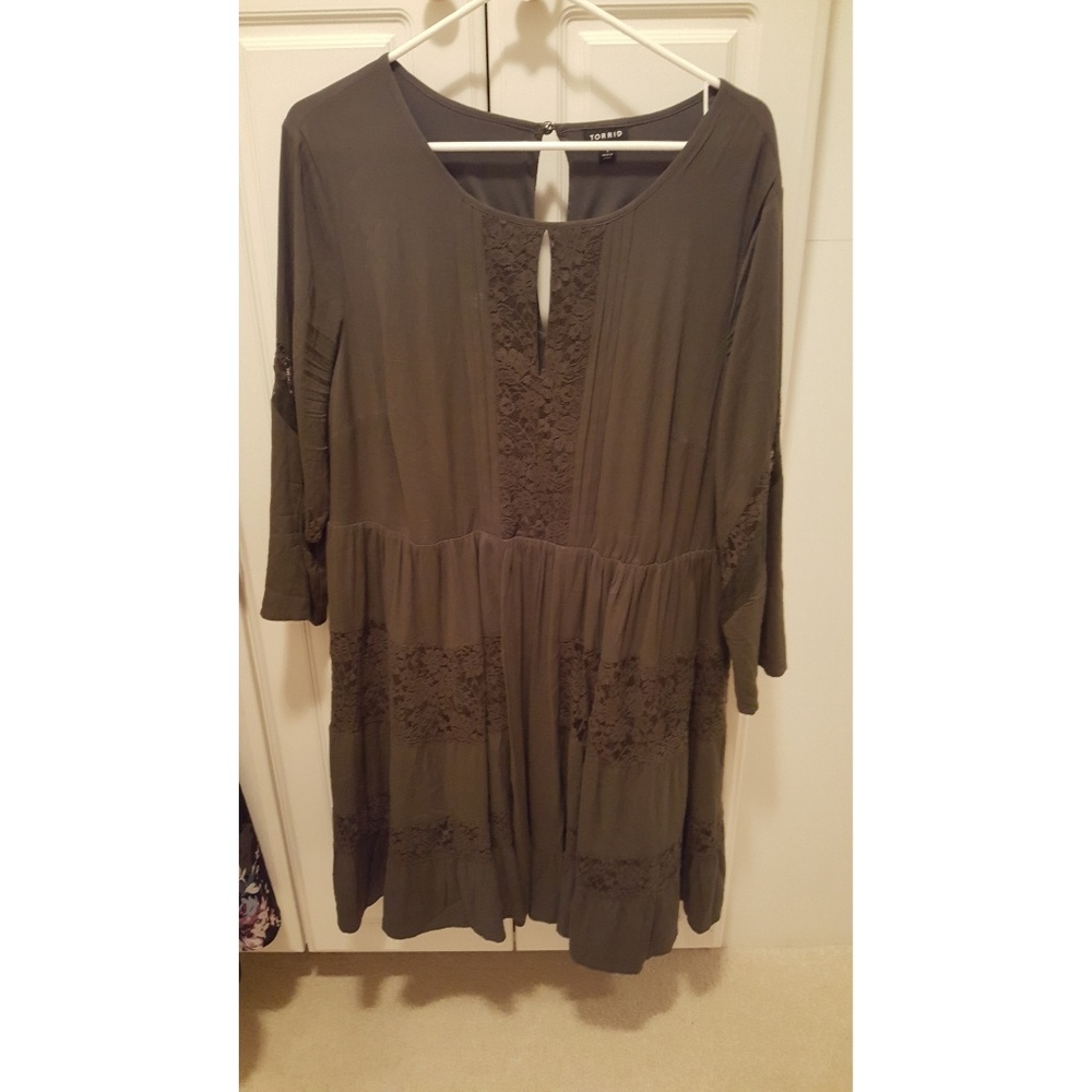 Olive Green Dress
